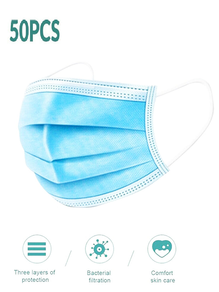 Protective Disposable Surgical 3ply Face Mask - 50pcs/box - Kook Central