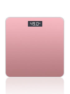 Electronic Digital Glass Body Bathroom Scale 180KG Gym Weight C6 Pink - Kook Central
