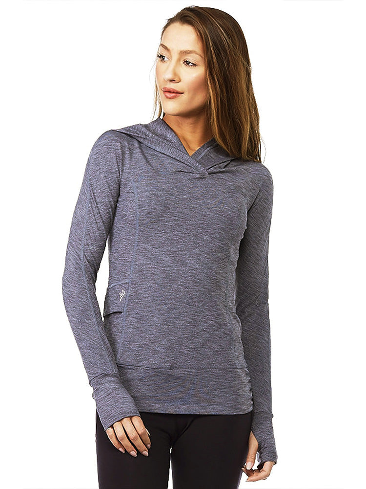 Devi Yoga Hoodie in Heather Charcoal S - Kook Central